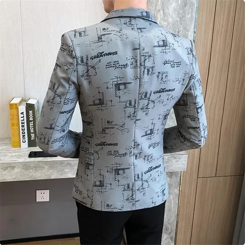 New Men Blazer Spring Fashion High Quality