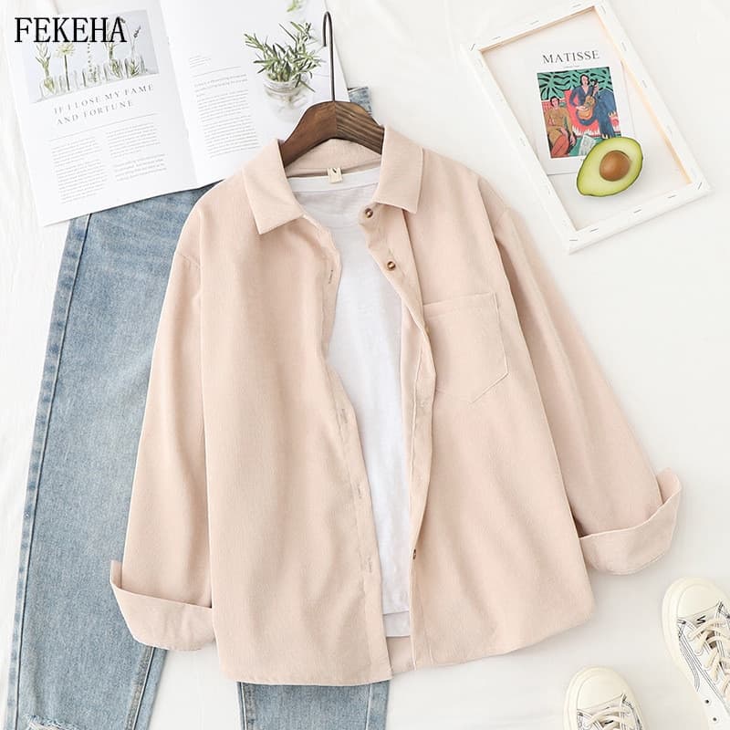 Corduroy Women Shirts