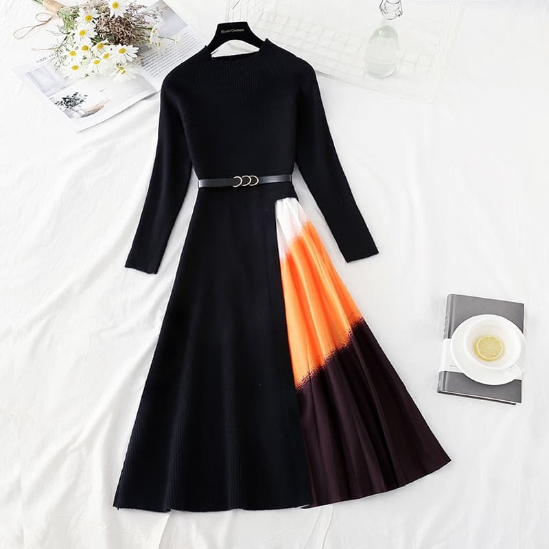 Women Elegant Gradient Dress