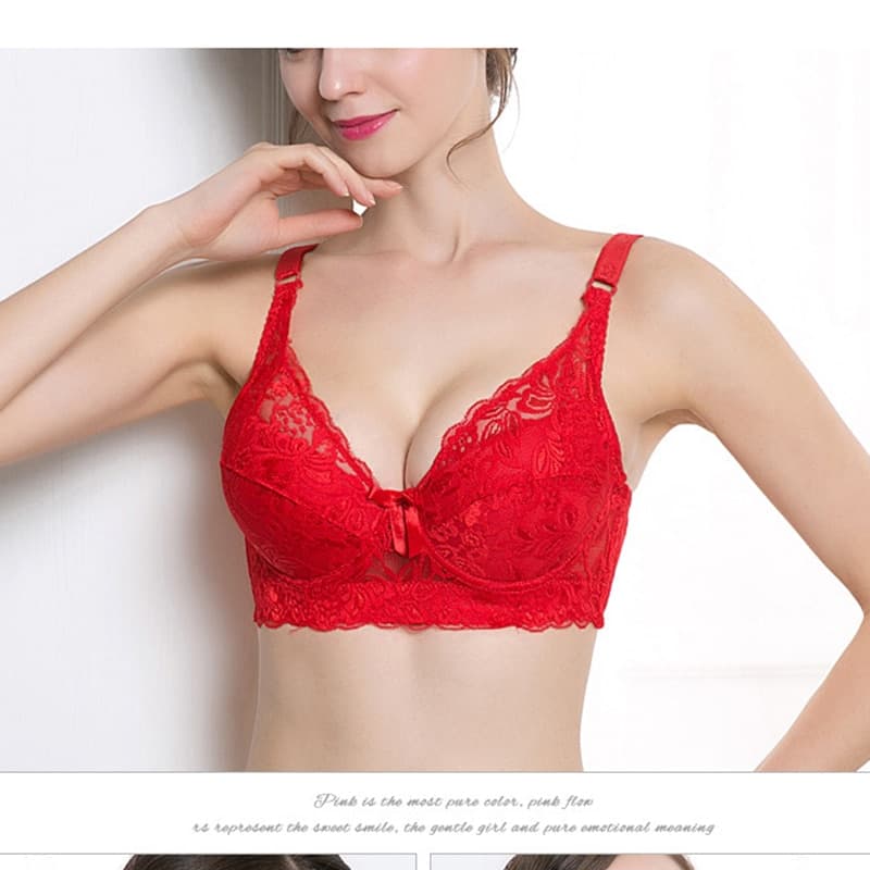 Trade Lace Sexy Push Up Bra Bralette Underwear Lingerie Crop Top Female Brassiere Wireless Bra