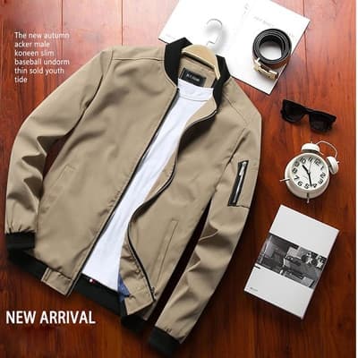 Spring Bomber Zipper Jacket Male Casual Streetwear Hip Hop Slim Fit Pilot Baseball Coats Men Clothing Plus Size 4XL