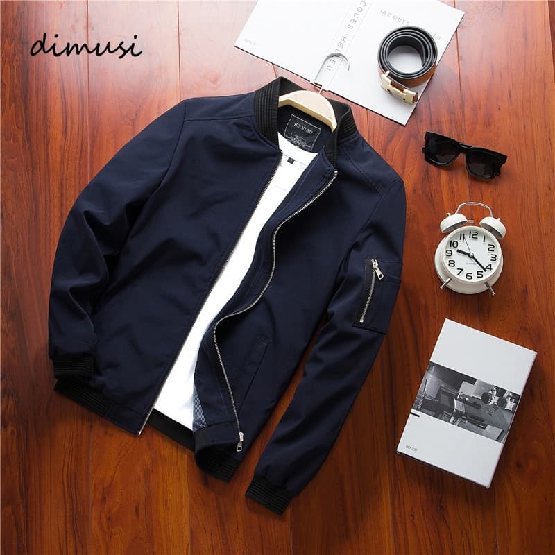 Spring Bomber Zipper Jacket Male Casual Streetwear Hip Hop Slim Fit Pilot Baseball Coats Men Clothing Plus Size 4XL
