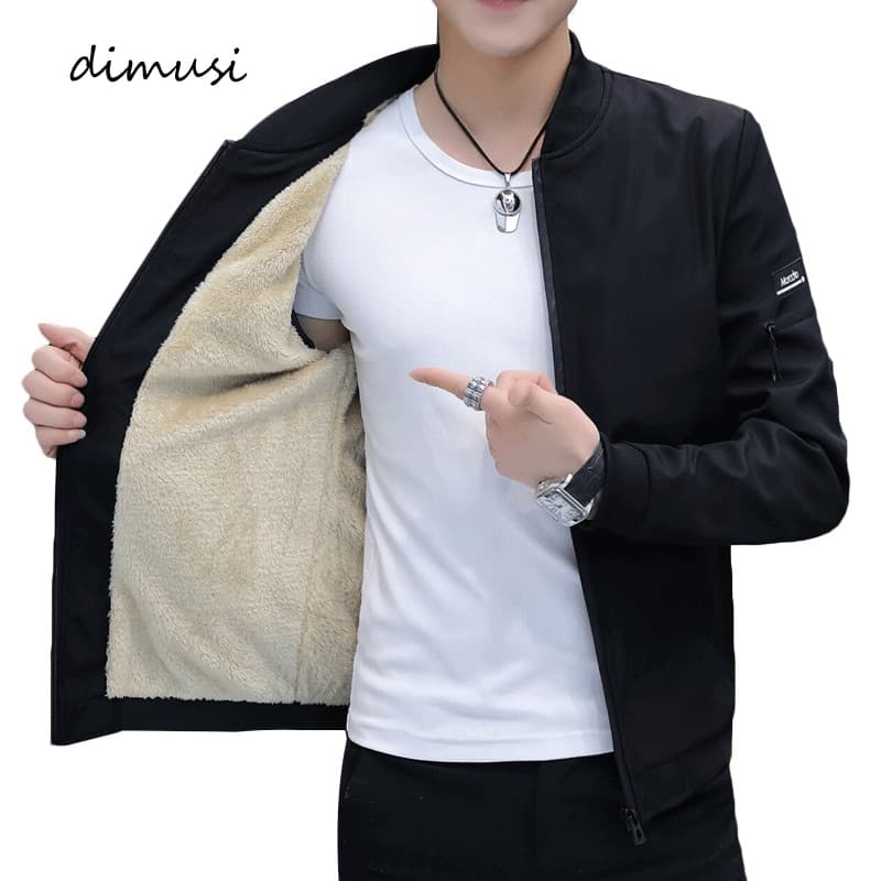 Men Bomber Zipper Jacket