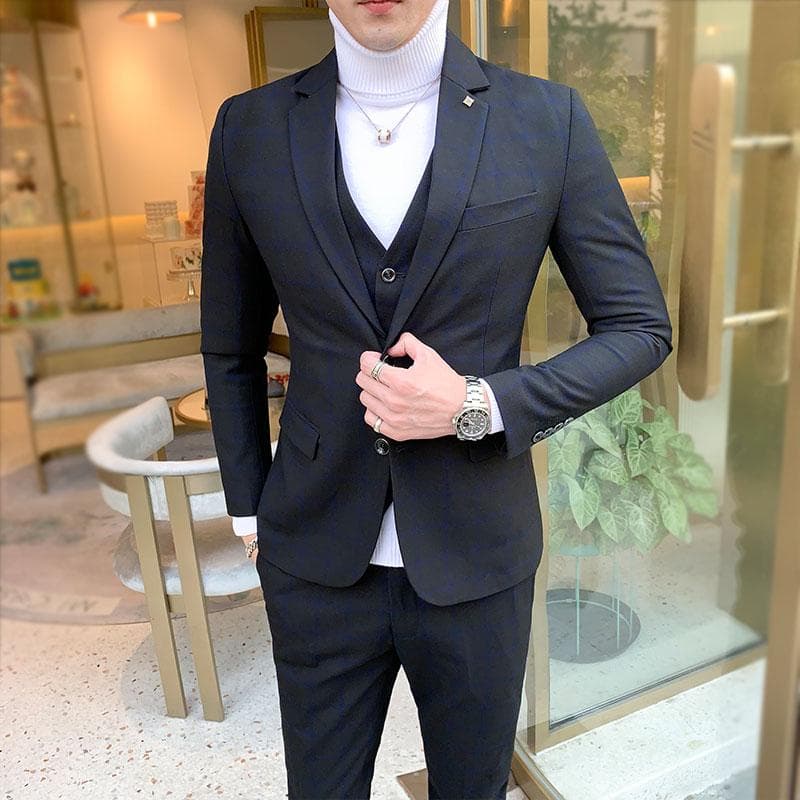 Men Luxury Slim Fit Dress Suit