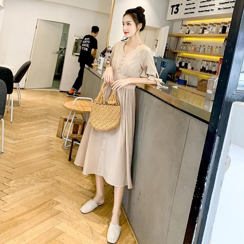 New Women Clothing Long Sleeve Maxi Dress Oversized Kaftan Shirt Dress Plus Summer