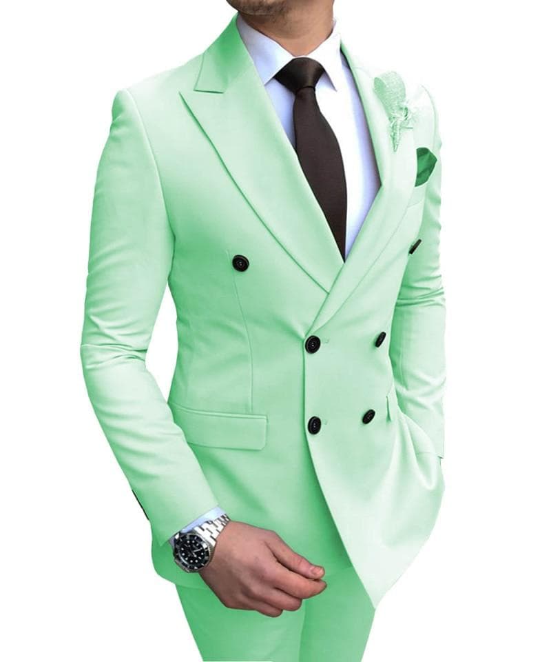 Men Slim Fit Casual Dress Suit