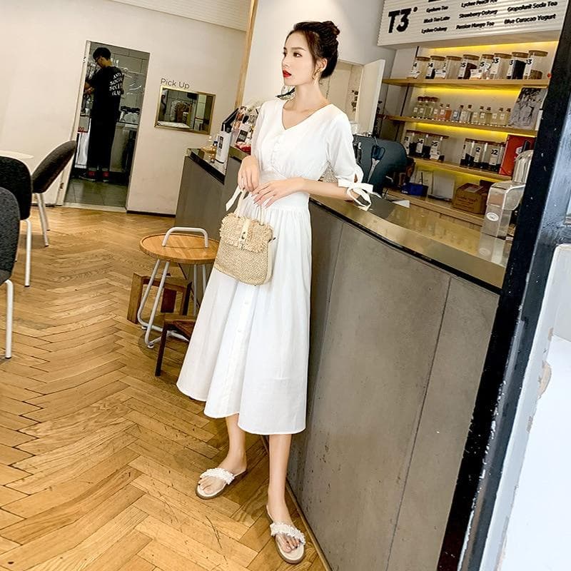 New Women Clothing Long Sleeve Maxi Dress Oversized Kaftan Shirt Dress Plus Summer