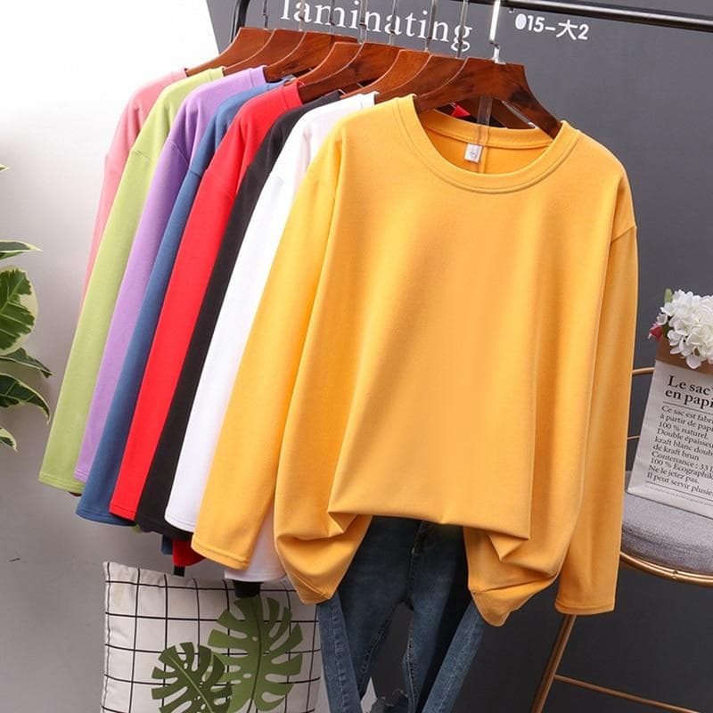 Women Cotton Long Sleeve Shirt