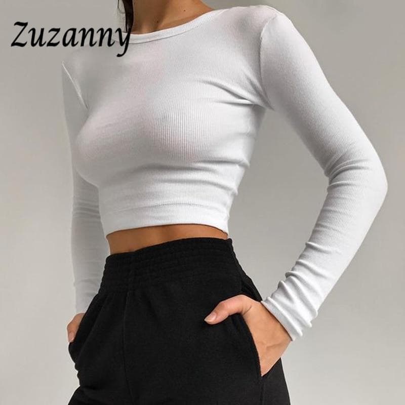 Women O Neck Long Sleeve Shirt