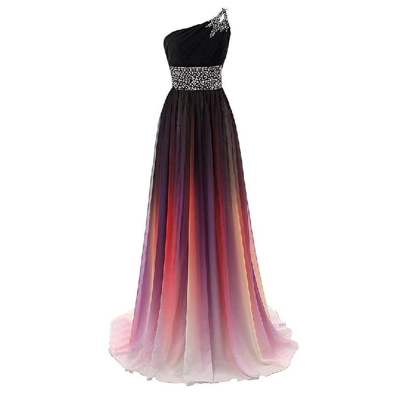 Women Elegant One Shoulder Dresses