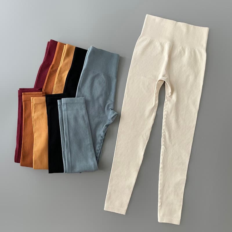 Women Ribbed Yoga Pants