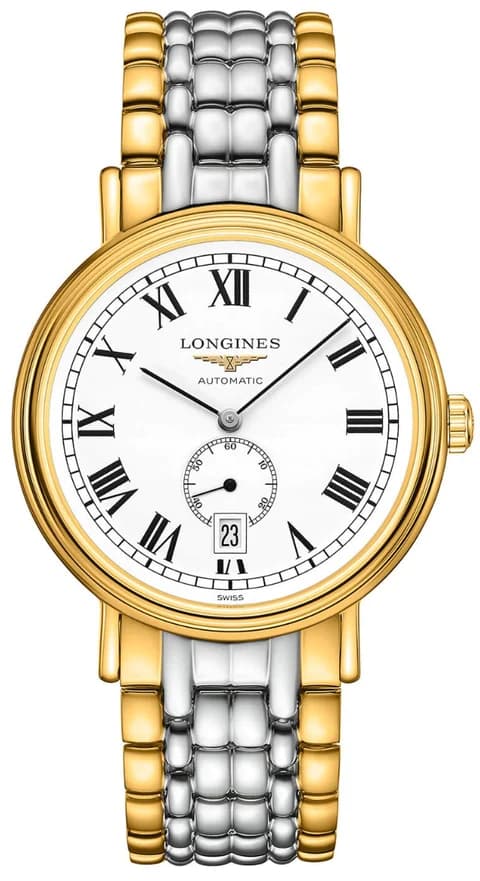 LONGINES PRÉSENCE – L4.905.2.11.7 Gold White Luxury Watch For Men