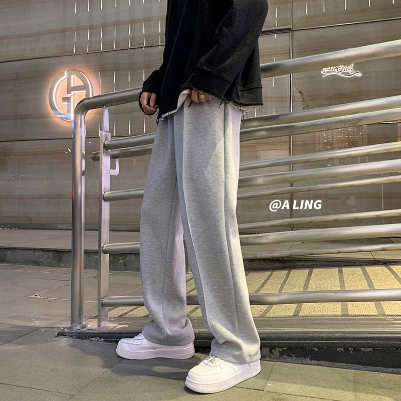 New Sweatpants Men Straight Harem Pants Male Korean Man Loose Casual Pants Streetwear Sport Trousers Men Joggers Oversize Sports