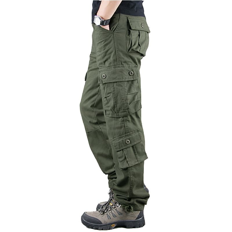 New Spring Men Cargo Pants Khaki Military Men Trousers Casual Cotton Tactical Pants Men Big Size Army Pantalon Military Homme