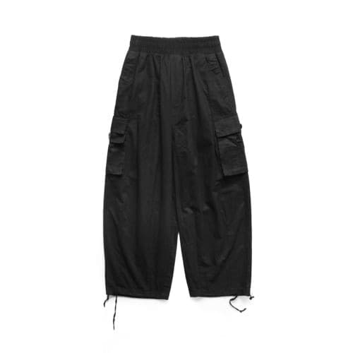 New Multi Pocket Cargo Pants Men’s Casual Solid Colour Straight Pants Baggy Wide leg Cropped Pants Men Ankle length Pants