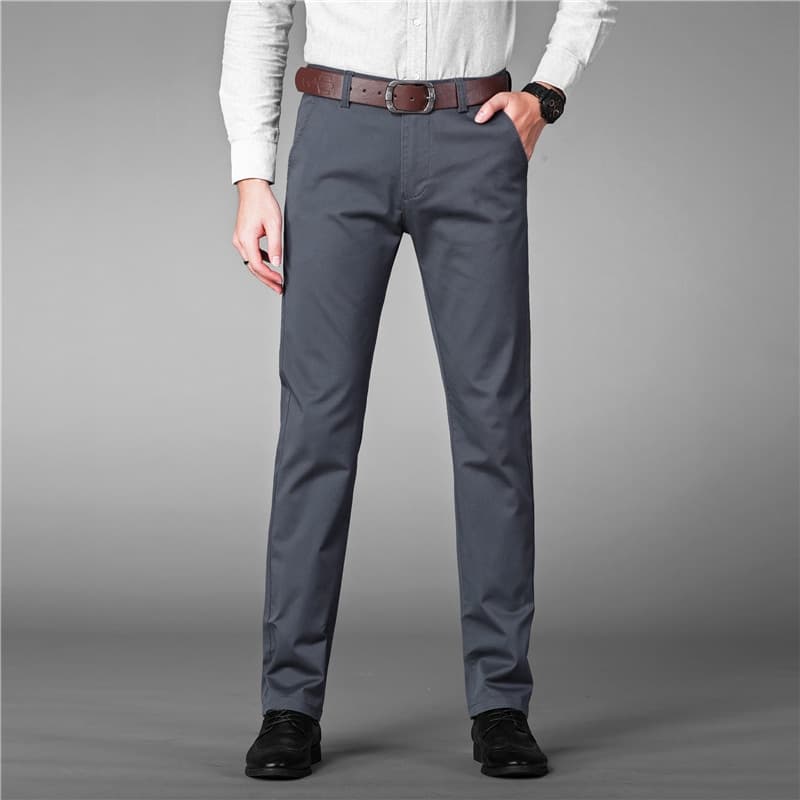 New Luxury Straight Business Casual Men Pants High Quality Designer Spring Autumn Elegant Male Leisure Long Formal Trousers