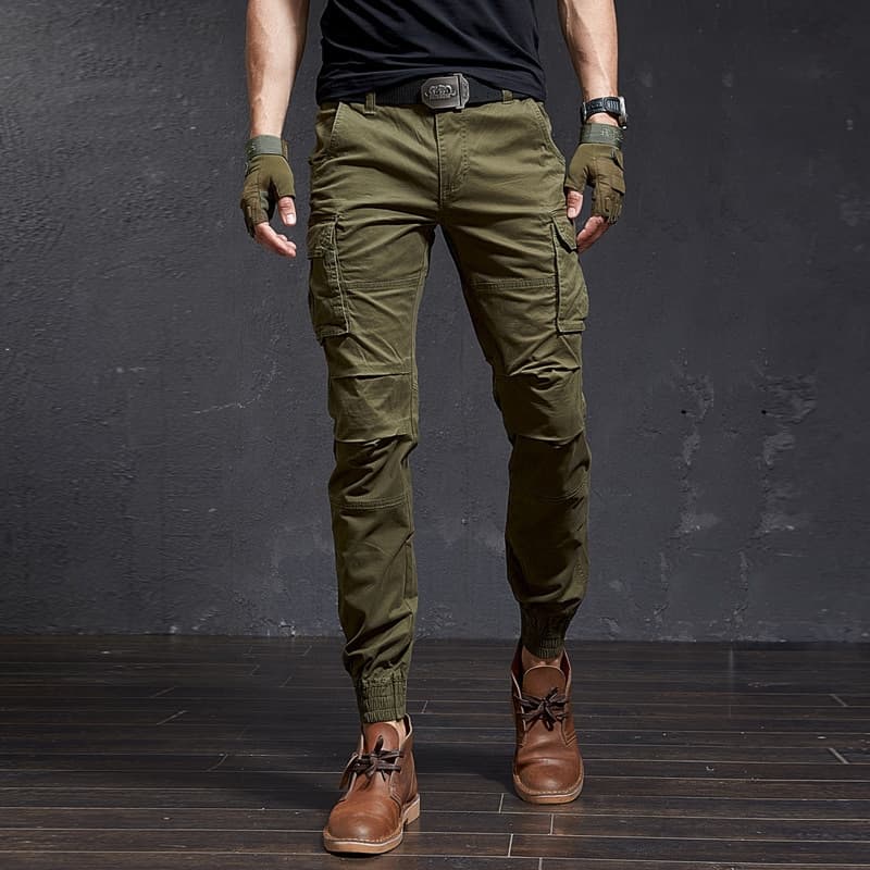 New High Quality Slim Military Camouflage Casual Tactical Cargo Pants Streetwear Harajuku Joggers Men Clothing Trousers