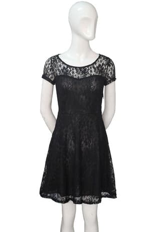 New Women Plus Size Dress Fashion Women Elegant Sweet Hallow Out Lace Dress Party Princess Slim Summer Dresses Vestidos Red Blue