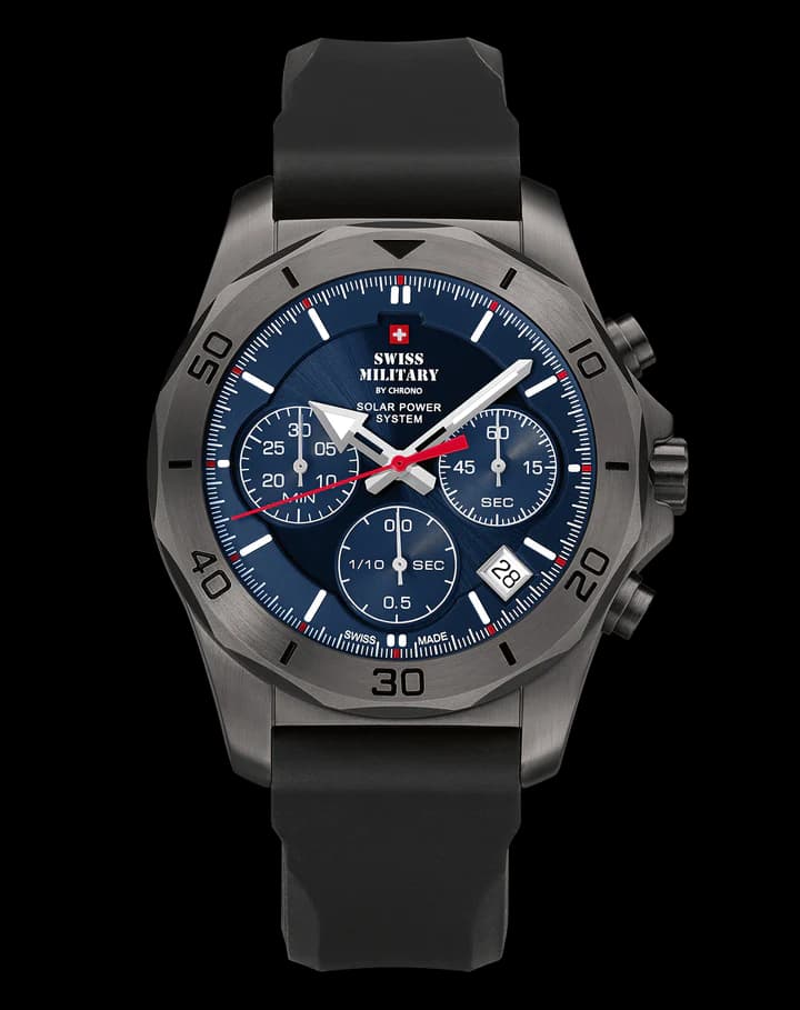 SWISS MILITARY BY CHRONO SOLAR CHRONOGRAPH – SMS34072.08 Luxury Watch For Men