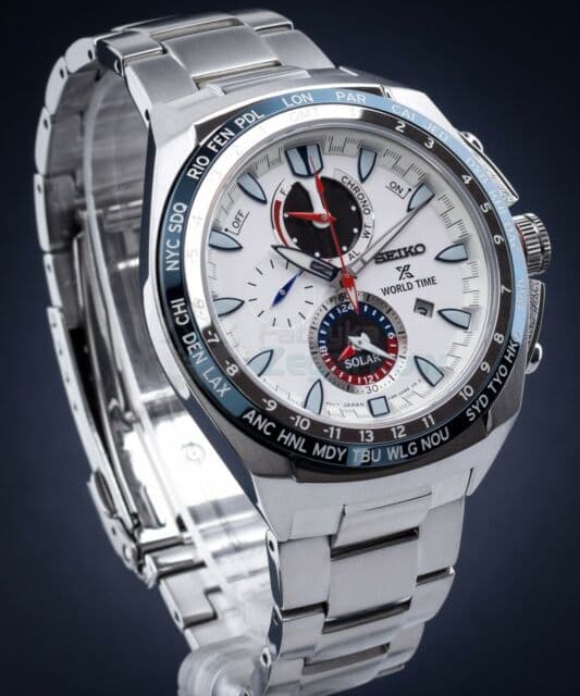 SEIKO PROSPEX SEA WORLD TIME SOLAR CHRONOGRAPH – SSC485P1 Luxury Watch For Men