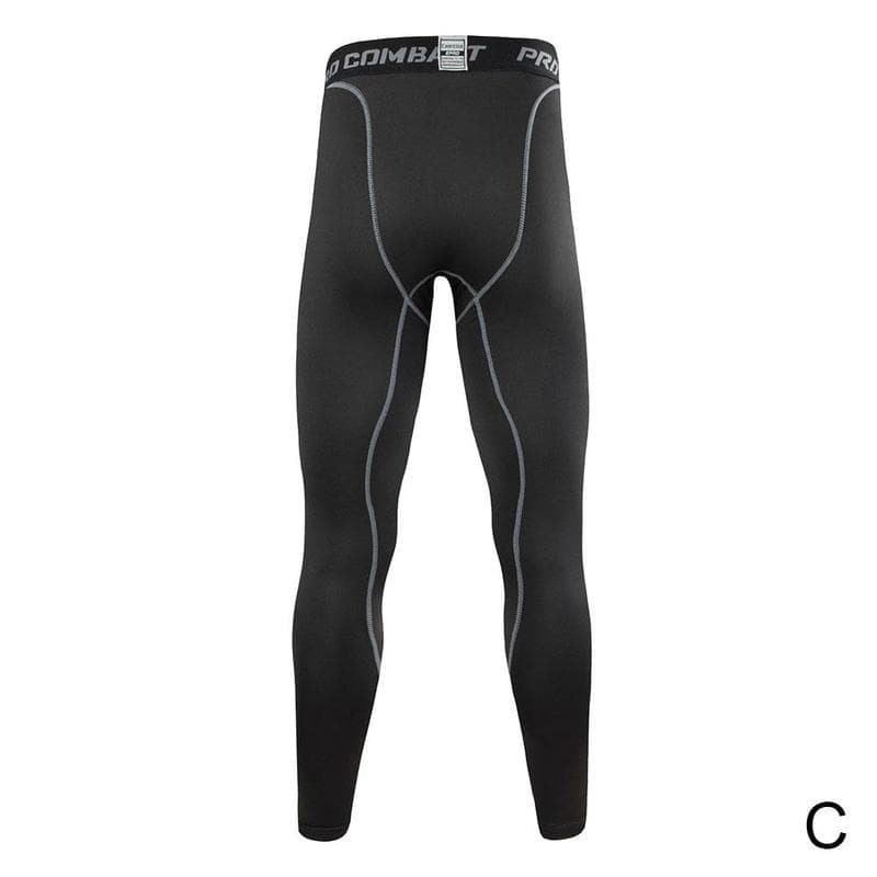 New Men Compression Tight Leggings Running Sports Male Workout Bottoms Trousers Jogging Dry Yoga Pants Quick Fitness Training B7h5