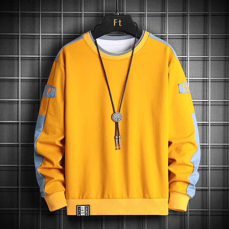 New Spring Autumn Solid Colour Casual Mens Hoodies Sweatshirts Men Fashion Harajuku Streetwear Hoodies Sweatshirt Tops