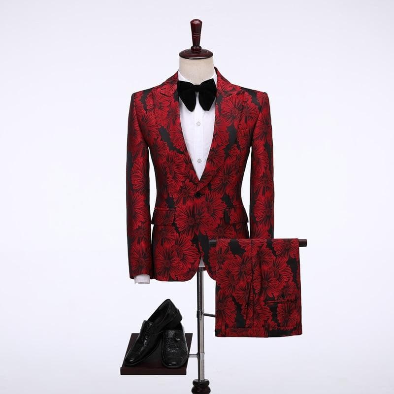 New Men Blazer Sets Double Breasted Suits Latest Coat Pant Terno Masculino Slim Fit Plaid Tuxedo Party Suits Wedding Suits For Men