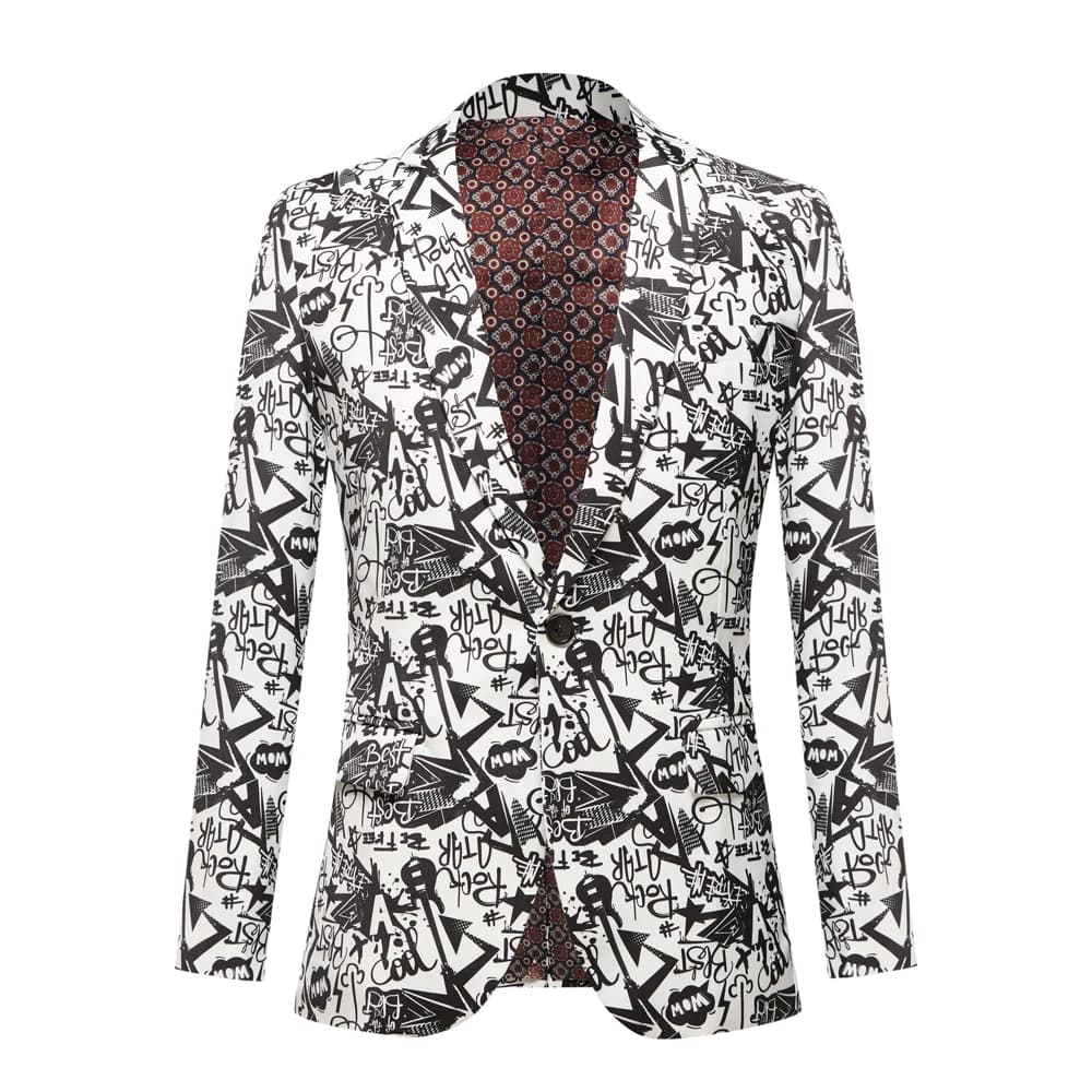 Men Singer Prom Slim Fit Blazers