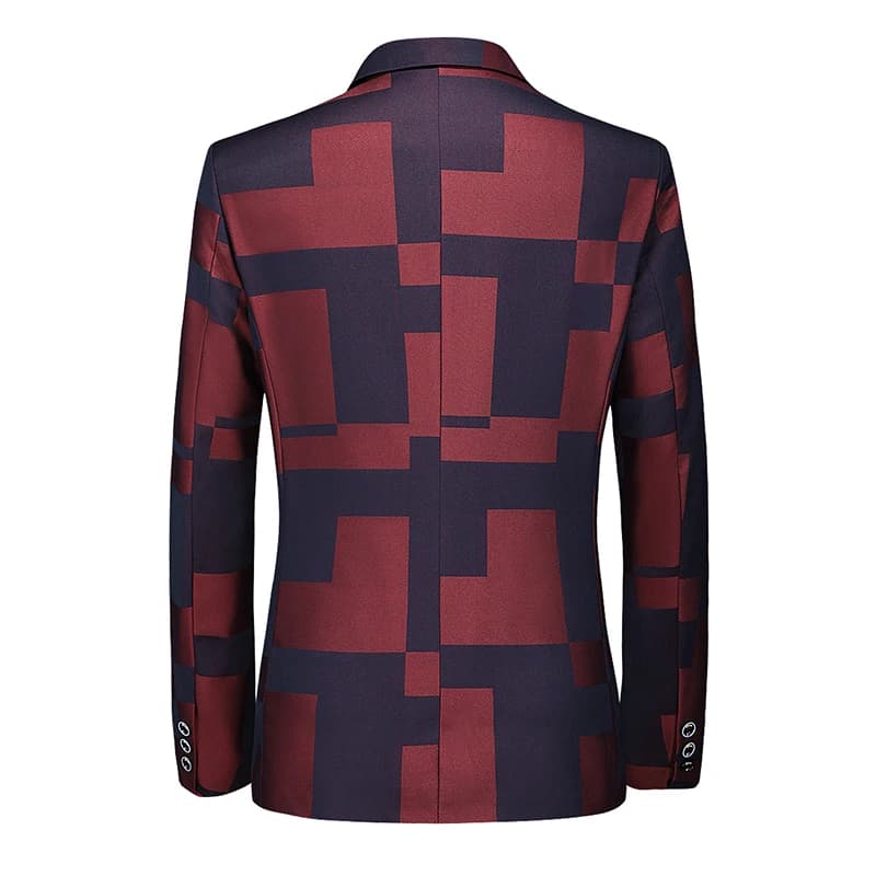 New Men Business Social Summer Single breasted Thin Dress Jacquard Blazers