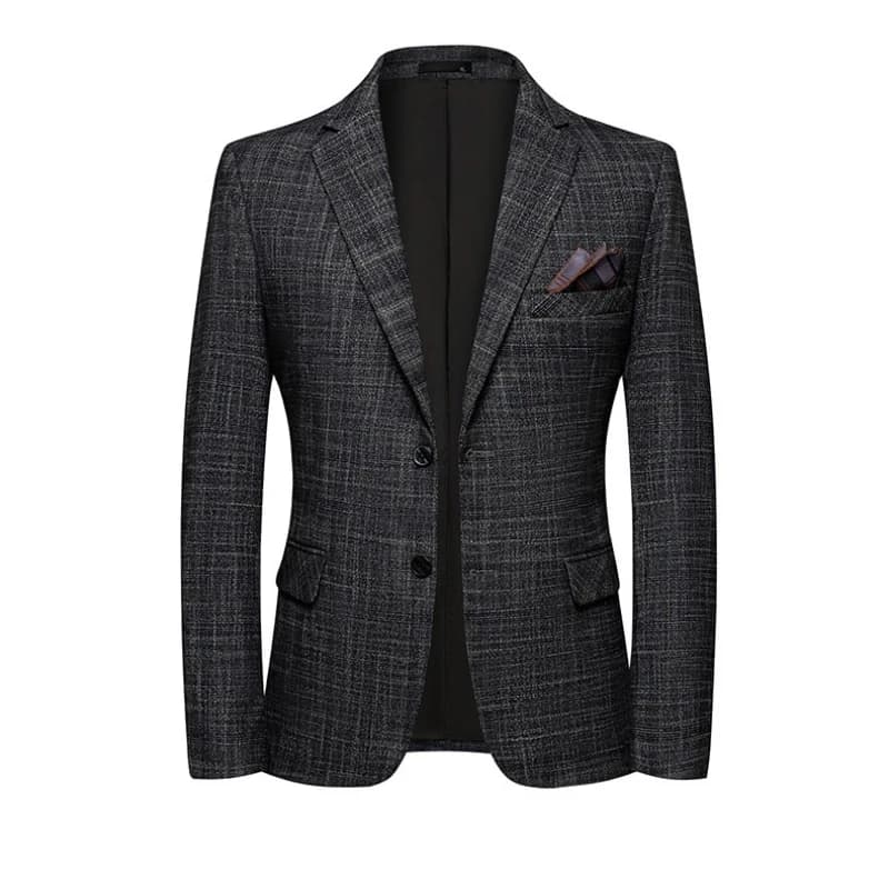 New Advanced Business Handsome Casual Four Seasons Polyester Mens Blazer