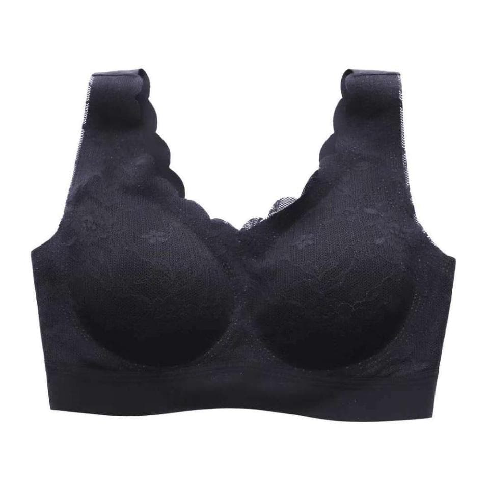 Plus Size Bra 3XL4XL Seamless Bras For Women Underwear Lace Brassiere Push Up Bralette With Pad Vest Top Bra