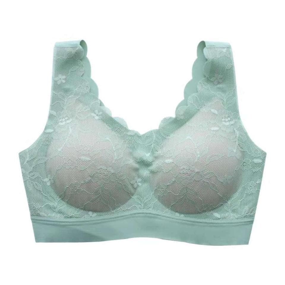 Plus Size Bra 3XL4XL Seamless Bras For Women Underwear Lace Brassiere Push Up Bralette With Pad Vest Top Bra