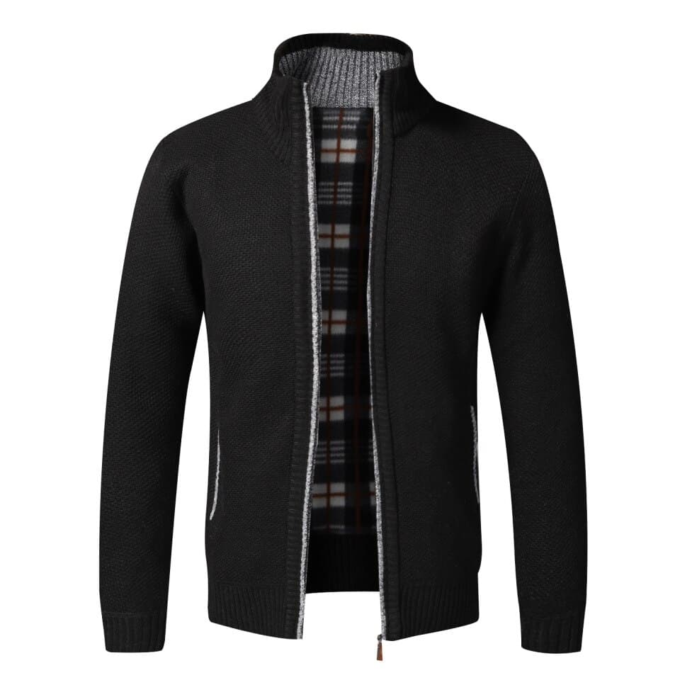 Slim Fit Stand Collar Zipper Jacket
