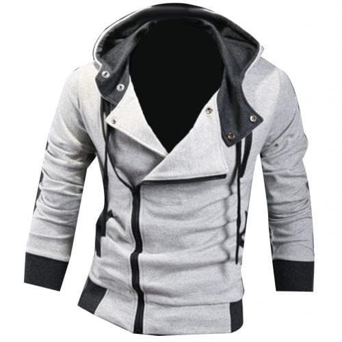 Men Plus Size Sweatshirt Jackets Autumn Casual Fleece Coats Solid Color Mens Sportswear Stand Collar Sliming Jackets