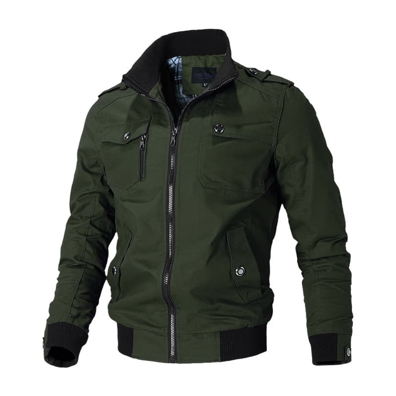 Men Bomber Jacket Fashion Casual Windbreaker Jacket Coat Spring Autumn New Hot Outwear Stand Slim Military Jacket Mens