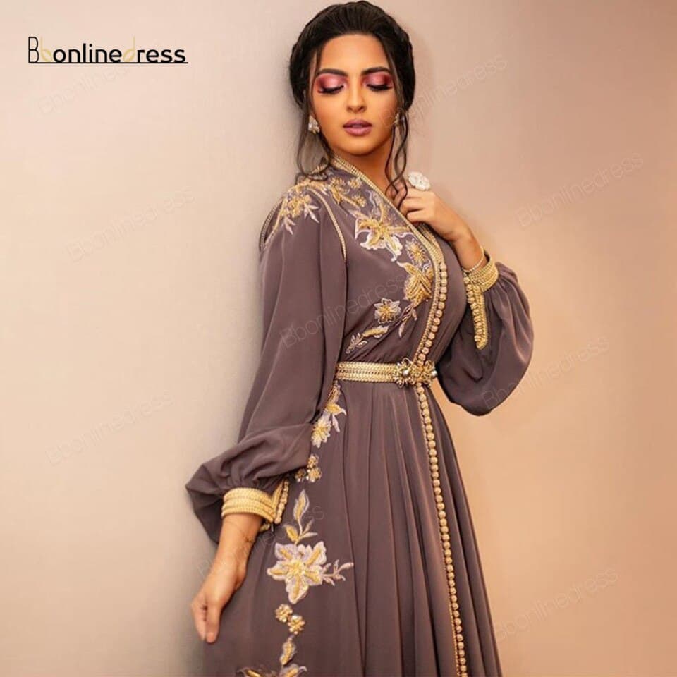 Women Moroccan Caftan Evening Dress