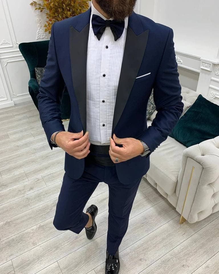 New Men Groom Slim Fit Dress Suit White Suit Male Wedding Standard Size Blazer Set Tuxedo(Jacket+Pant+Vest)