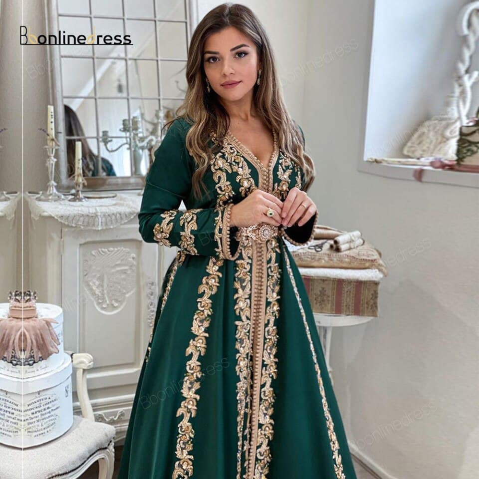 Women Elegant Green Evening Dresses