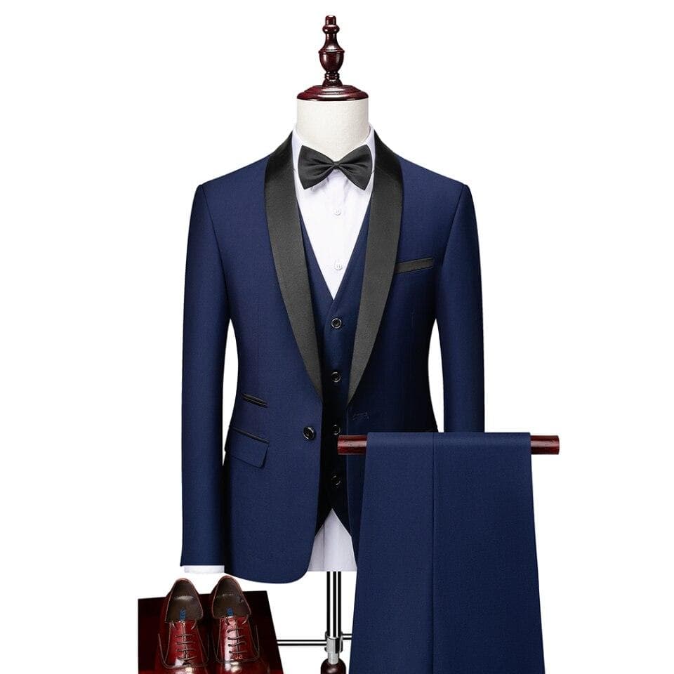 Men Autumn Wedding Party Dress Suit