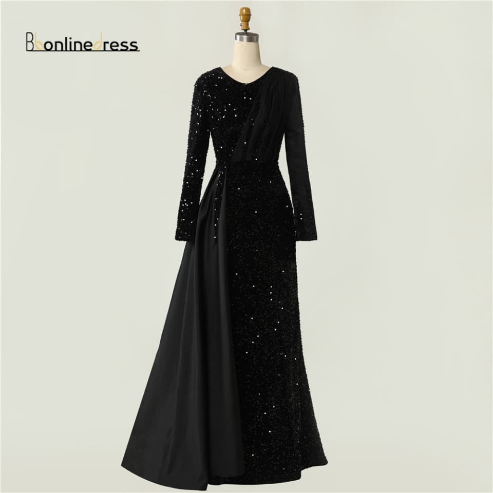 New Women Glitter Evening One Shoulder Dress Sequin Evening Gown Long Elegant Wedding Party Dresses Mermaid