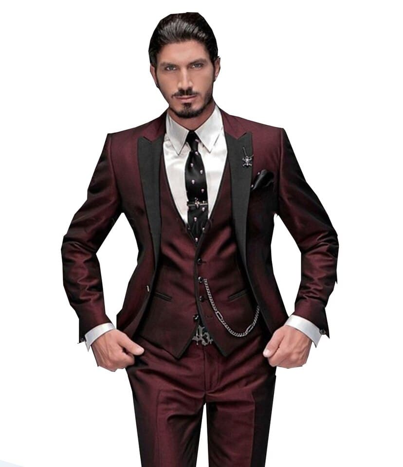 Men Slim Fit Dress Suit