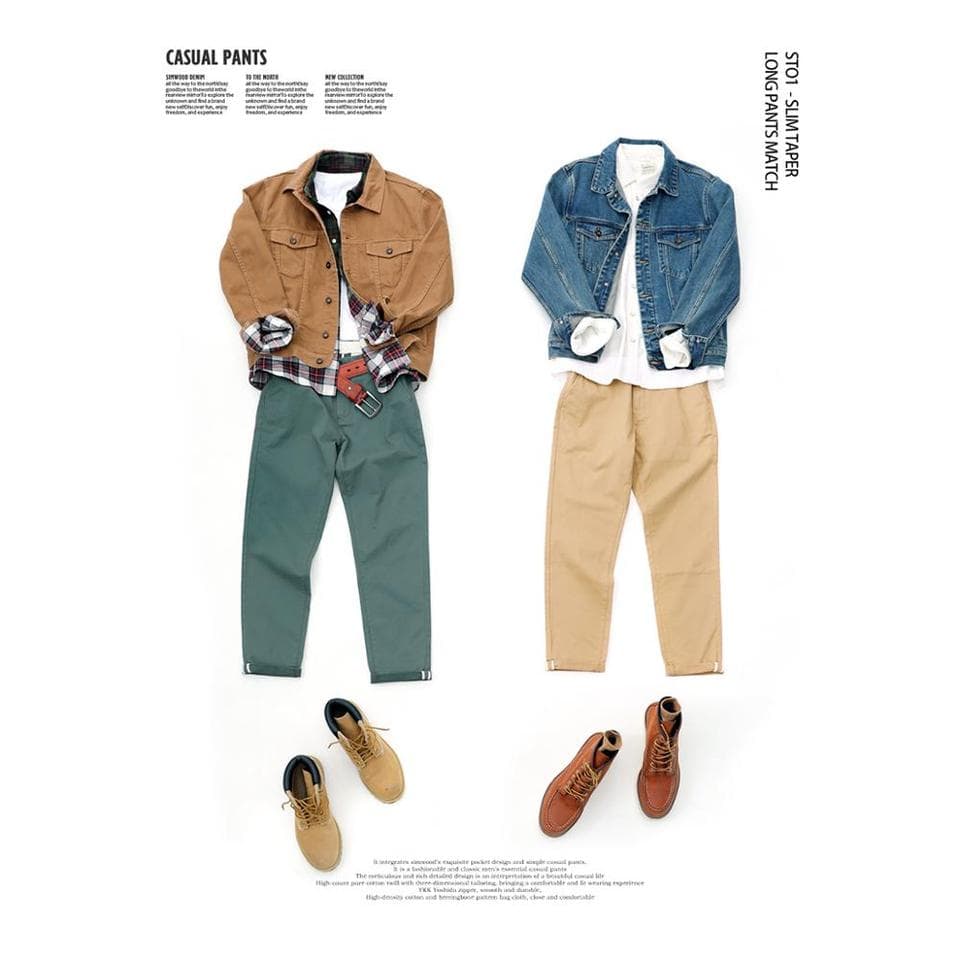 New Autumn Winter New Casual Pants Men Cotton Slim Fit Chinos Fashion Trousers Male Brand Clothing Plus Size Pant 482
