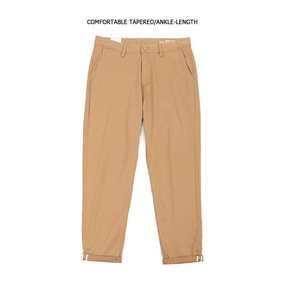 New Autumn Winter New Casual Pants Men Cotton Slim Fit Chinos Fashion Trousers Male Brand Clothing Plus Size Pant 482