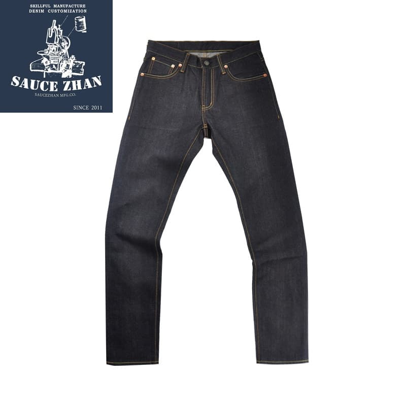 New Jeans Men Slim Fit Jeans Cattle Denim Selvedge Jeans Indigo Jeans Jeans Raw Denim Mens Jeans Brand jeans men