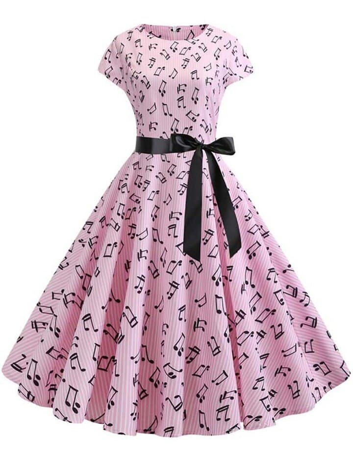 New Women Summer Dress Vintage Floral Print Rockabilly Dress Robe Femme Sundress Vestidos Polka Dot Party Dress