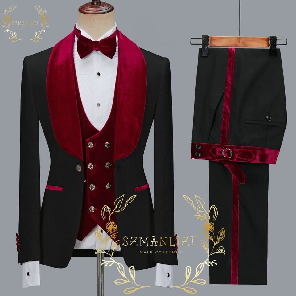 Floral Party Blazer Men Suits