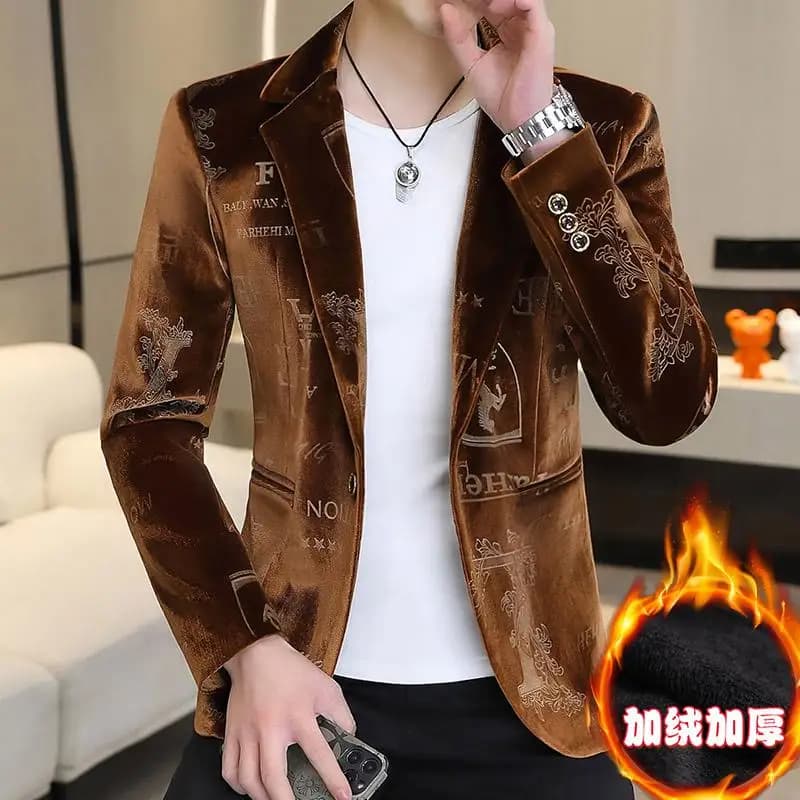 New Autumn Winter Thickened Canaries Horse Runner Man Thickened Individual Coat