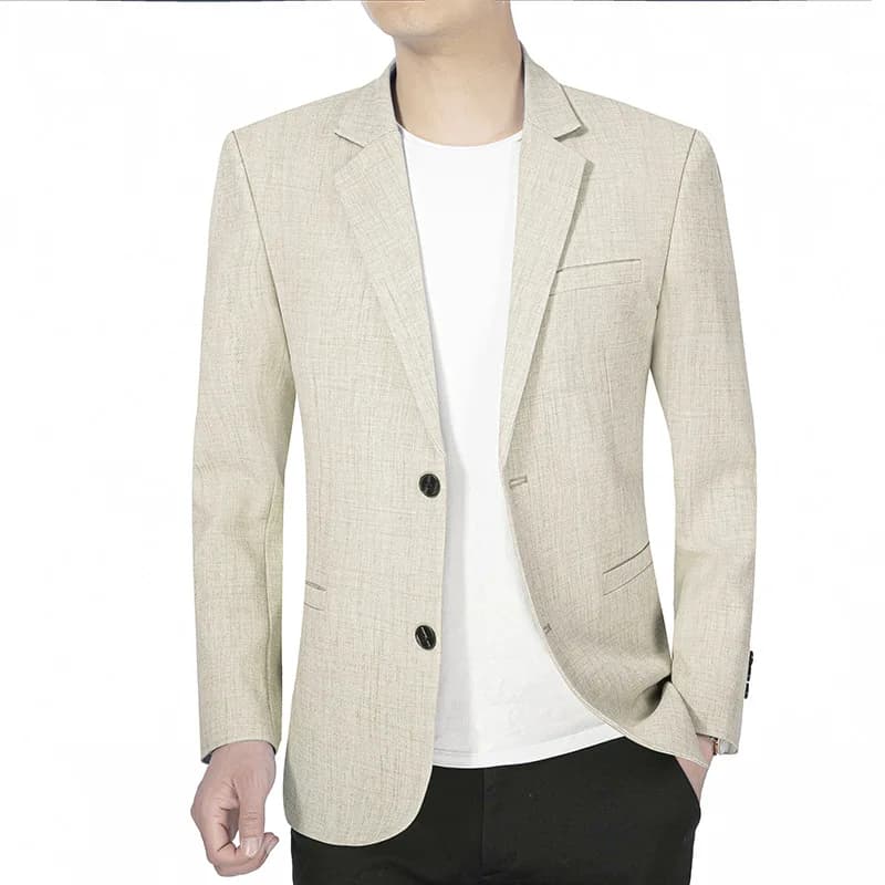 New Men Jacket Thin Blazers Spring Autumn Solid Business Casual Suit Jacket Men Clothing Blazer