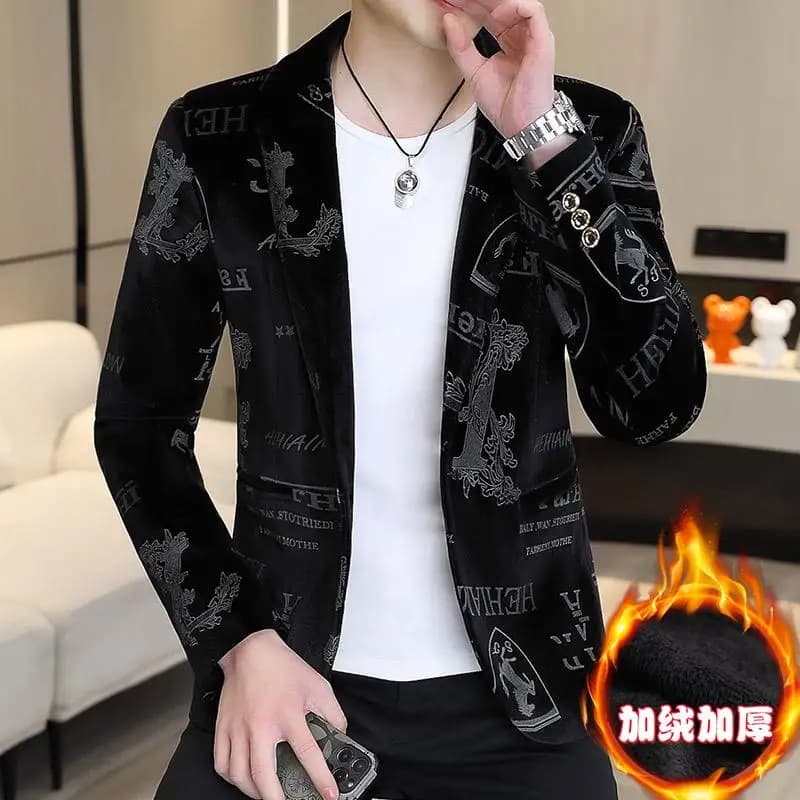 New Autumn Winter Thickened Canaries Horse Runner Man Thickened Individual Coat
