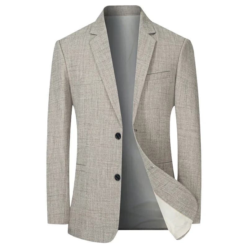 New Men Jacket Thin Blazers Spring Autumn Solid Business Casual Suit Jacket Men Clothing Blazer